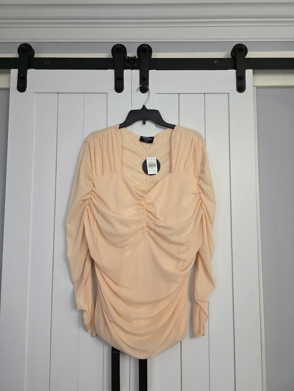 Jolie & Joy Ruched Blouse. NEW!